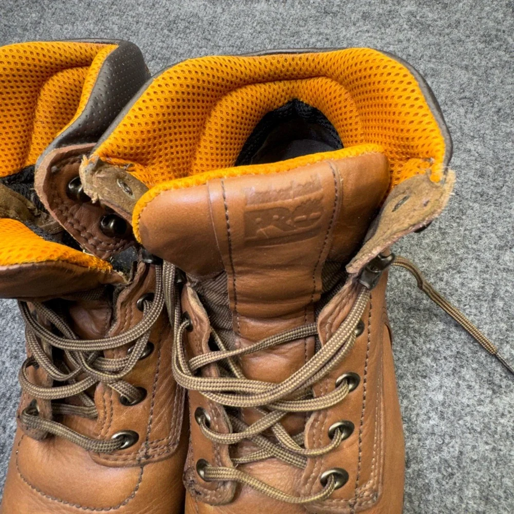 Timberland PRO Titan Mens 12W Brown Leather Safety Toe Work Boots Gorpcore Work